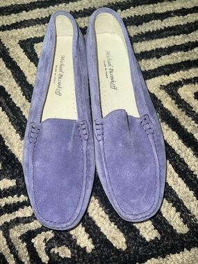 Michael Pasinkoff Lavender Suede Driving Loafers